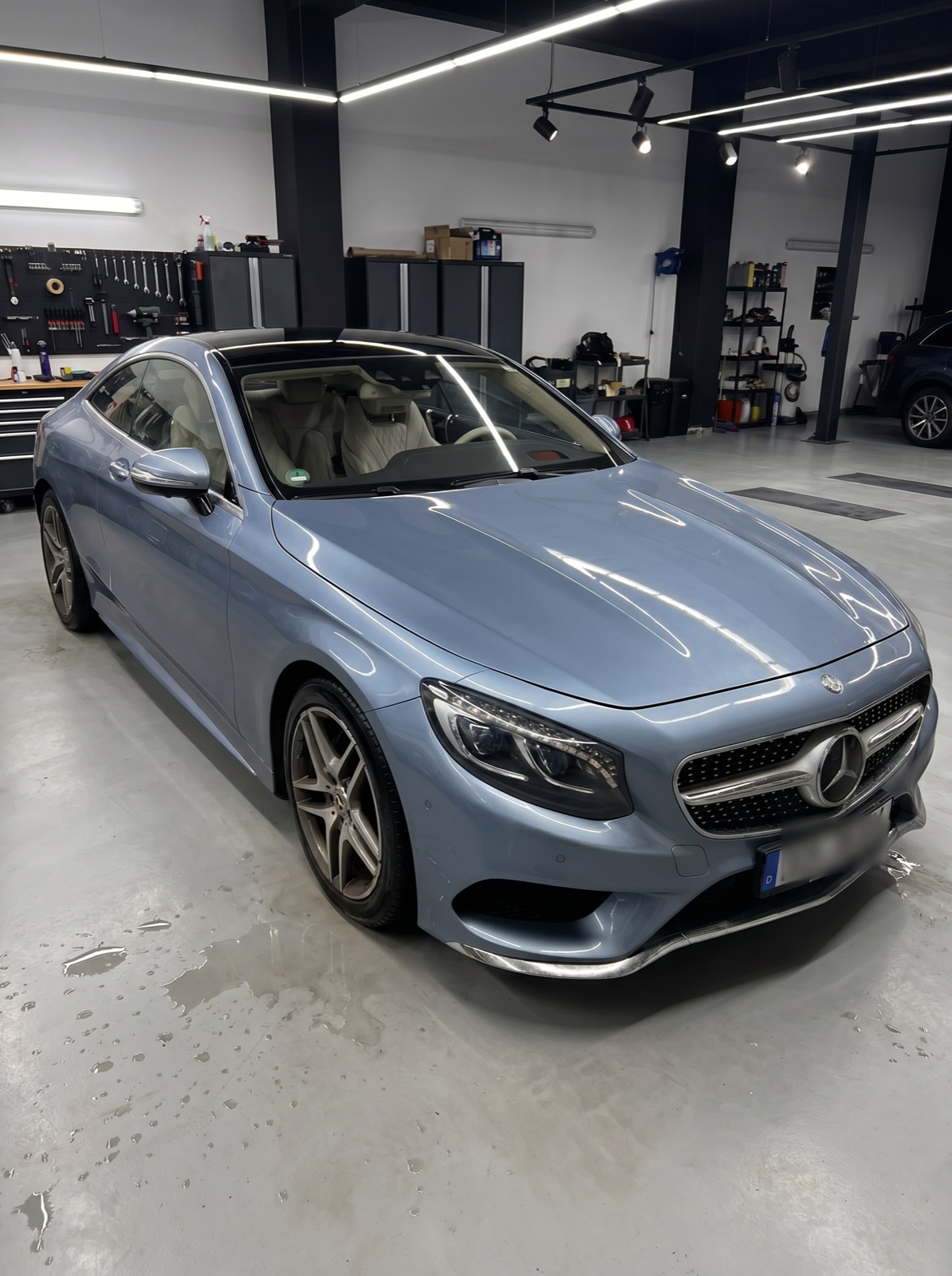 Mercedes S-Klasse Coupé nach der Außenaufbereitung